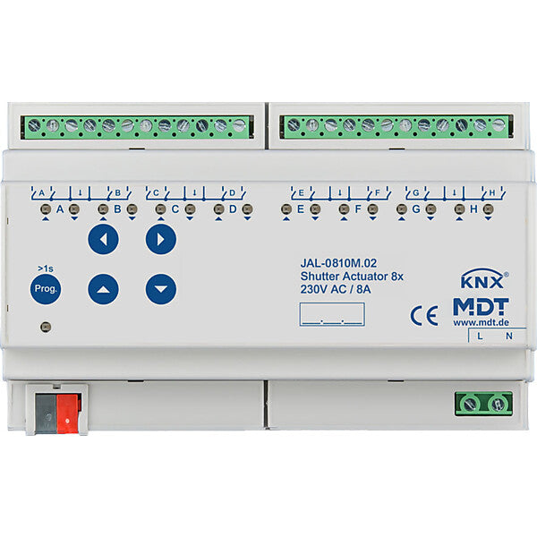 MDT technologies Jalousieaktor 8-fach 8TE,REG,10A,230VAC JAL-0810M.02